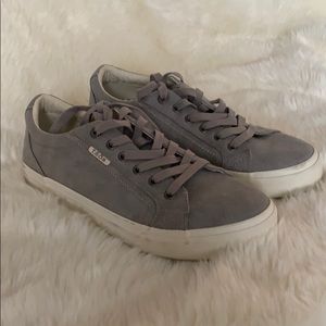 Taos Plim Soul Grey Wash Canvas Sneaker